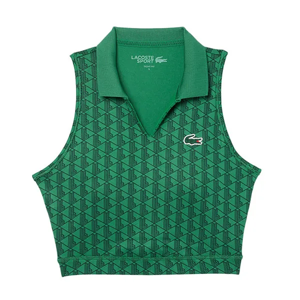 Áo Bra Nữ Lacoste Women's Monogram Print Stretch Sports Bra IF1027 00 QIJ Màu Xanh Green Size XS - Thời trang - Vua Hàng Hiệu