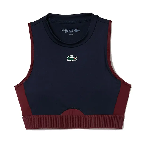 Áo Bra Thể Thao Nữ Lacoste Stretch Sports IF1015 00 R1L Màu Xanh Navy - Đỏ Size XS - Thời trang - Vua Hàng Hiệu