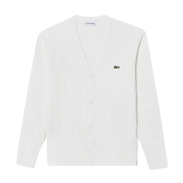 Áo Cardigan Nam Lacoste Men's AH122E-54G Màu Trắng Size S - Thời trang - Vua Hàng Hiệu