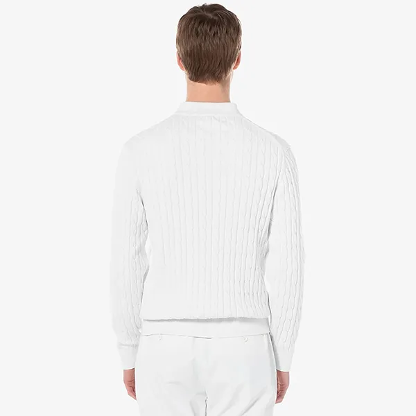 Áo Cardigan Nam Lacoste Men's AH122E-54G Màu Trắng Size S - Thời trang - Vua Hàng Hiệu