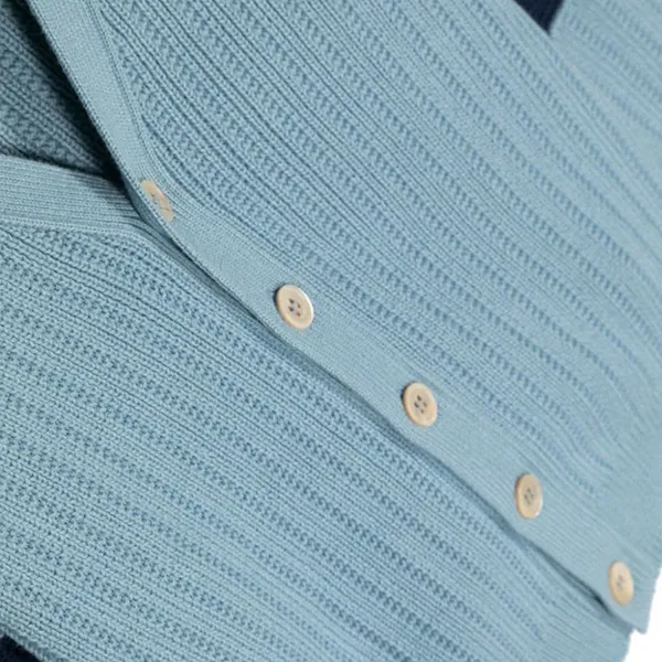 Áo Cardigan Nữ Gucci Kids Rib Cotton 764115XKDRX4711 Màu Xanh Kẻ Size 12Y - Thời trang - Vua Hàng Hiệu