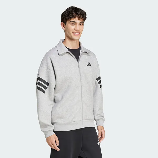 Áo Khoác Nam Adidas Track Jacket Dệt Thoi 3 Sọc Future Icons JD4886 Màu Xám Size M - Thời trang - Vua Hàng Hiệu