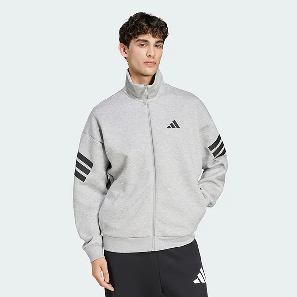 Áo Khoác Nam Adidas Track Jacket Dệt Thoi 3 Sọc Future Icons JD4886 Màu Xám Size M - Thời trang - Vua Hàng Hiệu