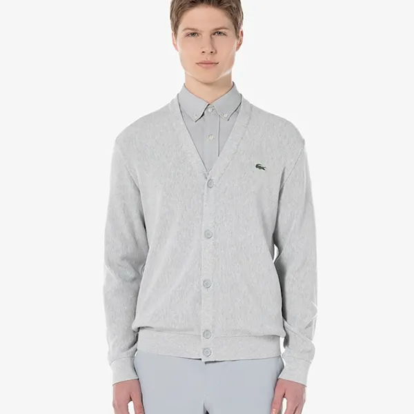 Áo Len Cardigan Lacoste AH986E-54G CCA Màu Xám Size S - Thời trang - Vua Hàng Hiệu