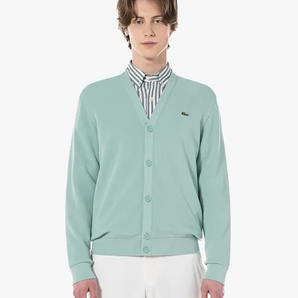 Áo Len Cardigan Lacoste AH986E-54G LGF Màu Xanh Mint Size S - Thời trang - Vua Hàng Hiệu