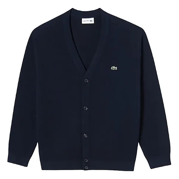Áo Len Cardigan Lacoste Basic Y AH260E-51NR Màu Xanh Navy Size S - Thời trang - Vua Hàng Hiệu