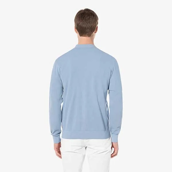 Áo Len Cardigan Nam Lacoste Lecture Pique Solid Cardigan AH203E 54G HBP Màu Xanh Nhạt Size S - Thời trang - Vua Hàng Hiệu
