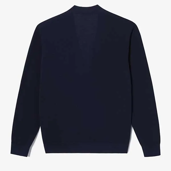 Áo Len Cardigan Nam Lacoste Men's Lecture Pique Solid Cardigan AH203E 54G 166 Màu Xanh Navy Size S - Thời trang - Vua Hàng Hiệu