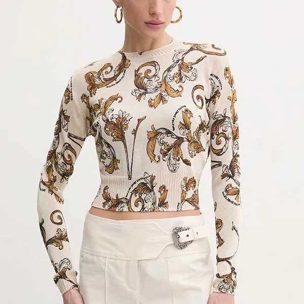 Áo Len Nữ Versace Jeans Couture Sweater 78HAFM21 CMN45 003 Màu Trắng Size M - Thời trang - Vua Hàng Hiệu