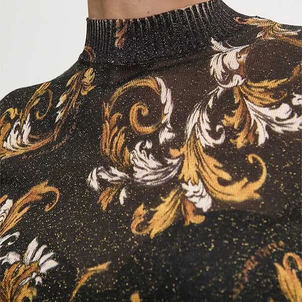 Áo Len Nữ Versace Jeans Couture Sweater Black Slim Fit 78HAFM07 CMN45 G89 Màu Đen Size S - Thời trang - Vua Hàng Hiệu