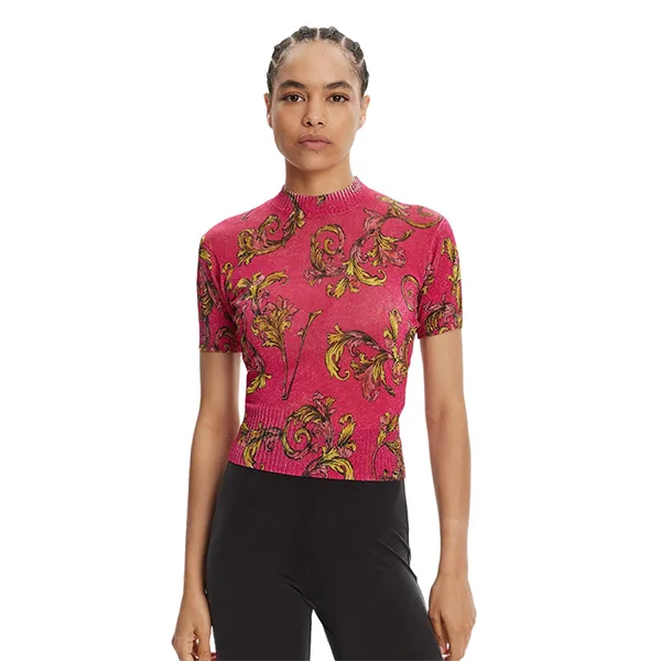 Áo Len Nữ Versace Jeans Couture Sweater Pink Slim Fit 78HAFM07 CMN45 494 Màu Hồng Size XS - Thời trang - Vua Hàng Hiệu