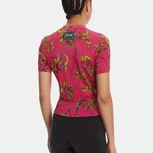 Áo Len Nữ Versace Jeans Couture Sweater Pink Slim Fit 78HAFM07 CMN45 494 Màu Hồng Size XS - Thời trang - Vua Hàng Hiệu