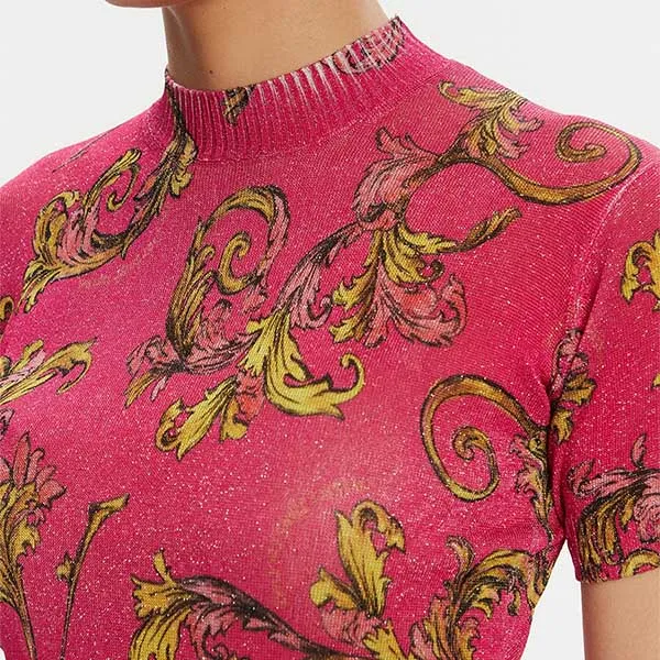 Áo Len Nữ Versace Jeans Couture Sweater Pink Slim Fit 78HAFM07 CMN45 494 Màu Hồng Size XS - Thời trang - Vua Hàng Hiệu