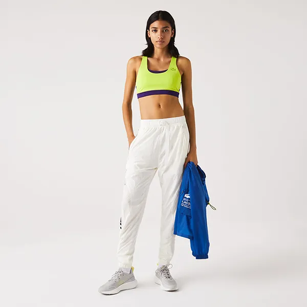 Áo Ngực Thể Thao Nữ Lacoste Women's Sport Color-block Recycled Polyester Sports Bra TF9191 00 5CY Màu Vàng/Tím Size XS - Thời trang - Vua Hàng Hiệu