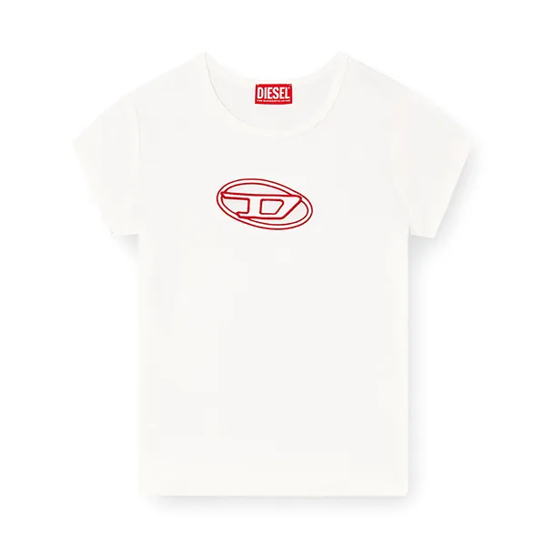 Áo Phông Nữ Diesel With Peekaboo Logo T-shirt A06268 0AFAA 141A Màu Trắng Size S - Thời trang - Vua Hàng Hiệu