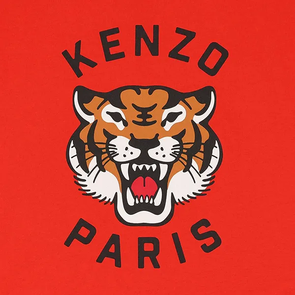 Áo Phông Trẻ Em Kenzo Boys Red Tiger T-Shirt K61137 997 Màu Đỏ Size 14