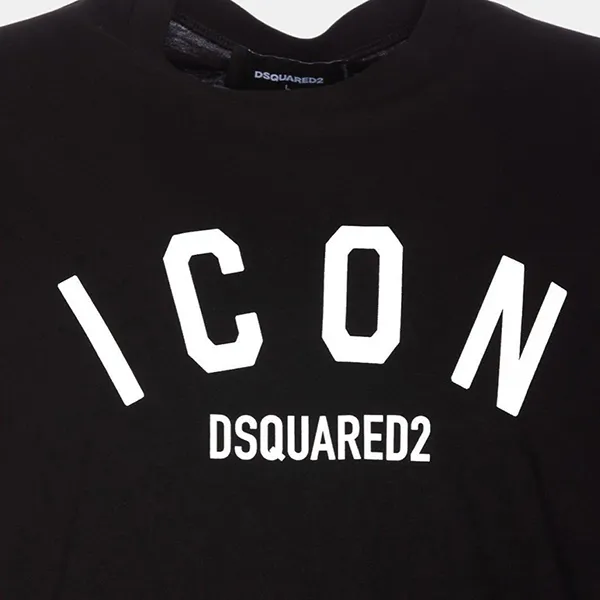 Áo Phông Nam Dsquared2 Icon Logo Tshirt S79GC0089S23009900 Màu Đen Size L - Thời trang - Vua Hàng Hiệu