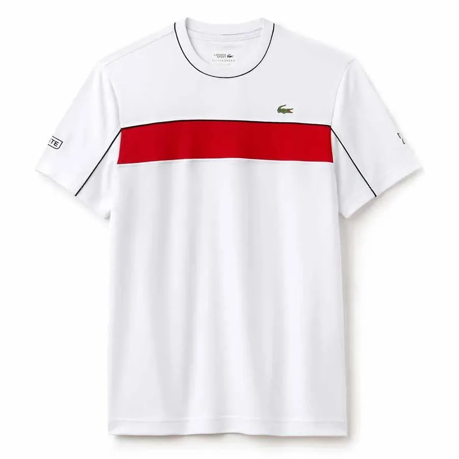 Áo Phông Nam Lacoste Men's Sport Novak Djokovic T-Shirt TH3333 315 Màu Trắng - Thời trang - Vua Hàng Hiệu