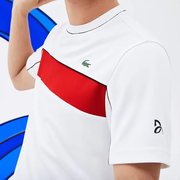 Áo Phông Nam Lacoste Men's Sport Novak Djokovic T-Shirt TH3333 315 Màu Trắng - Thời trang - Vua Hàng Hiệu