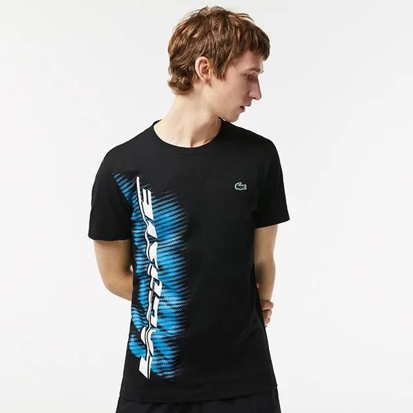Áo Phông Nam Lacoste Sport Regular Fit With Contrast Branding T-Shirt TH5189 031 Màu Đen Size 4 - Thời trang - Vua Hàng Hiệu
