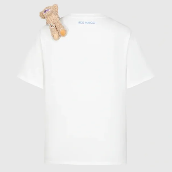Áo Phông Nữ 13 De Marzo Bear In White DMZ1962 TS038 02-06-005 Tshirt Màu Trắng Size S - Thời trang - Vua Hàng Hiệu