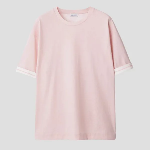 Áo Phông Nữ Burberry Pink Short Sleeves EKD Print Cotton Straight Hem 8083599 Tshirt Màu Hồng Size XS - Thời trang - Vua Hàng Hiệu