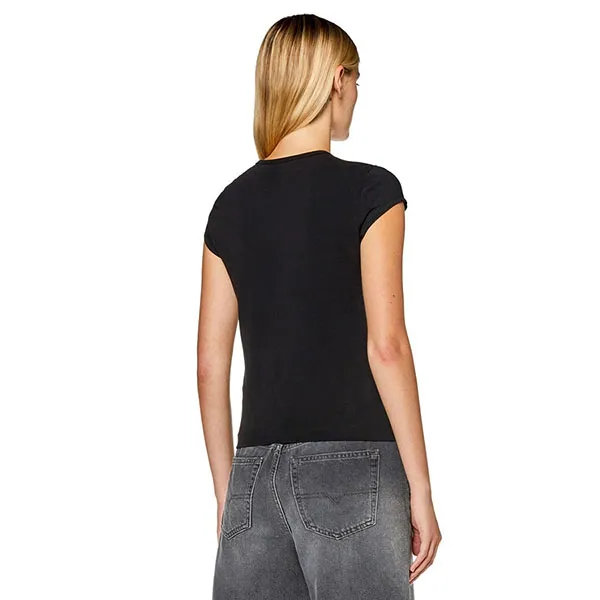 Áo Thun Nữ Diesel T-Angie With Peekaboo Logo A062680AFAA9XXA Tshirt Màu Đen Size XS - Thời trang - Vua Hàng Hiệu