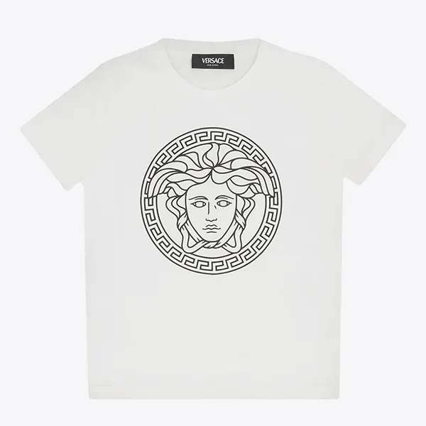 Áo Phông Trẻ Em Versace Jeans Couture Kids Medusa Crewneck T-Shirt 1000239 1A10165 2W020 Màu Trắng Size 14Y - Thời trang - Vua Hàng Hiệu