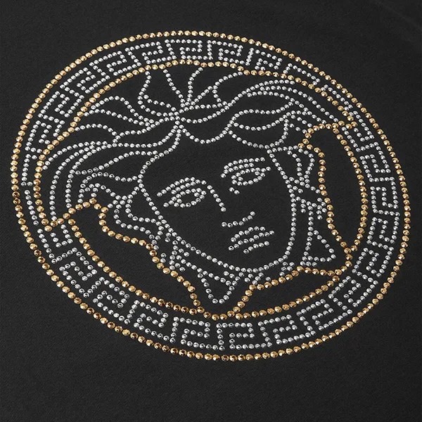 Áo Phông Trẻ Em Versace Studded Medusa Kids T-Shirt 1018342 1A12984 6BG90 Màu Đen Size 14Y - Thời trang - Vua Hàng Hiệu