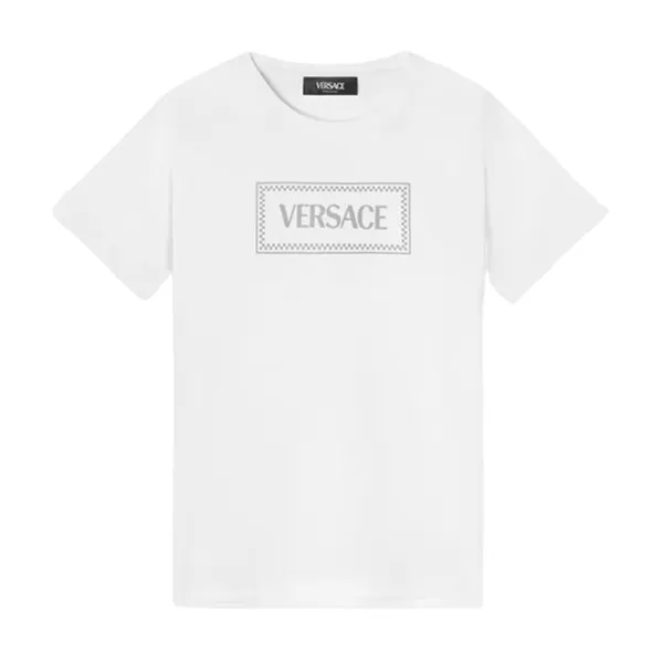 Áo Phông Trẻ Em Versace 90s Vintage Logo In WhiteT-Shirt 1018342 1A12976 2W450 Màu Trắng Size 14 - Thời trang - Vua Hàng Hiệu