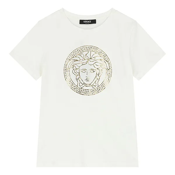 Áo Phông Trẻ Em Versace Logo Medusa T-Shirt 1000239 1A11718 2W270 Màu Trắng Size 14 - Thời trang - Vua Hàng Hiệu