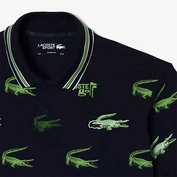 Áo Polo Nam Lacoste Golf Crocodile Print Polo Shirt DH5181 Màu Xanh Navy - Thời trang - Vua Hàng Hiệu