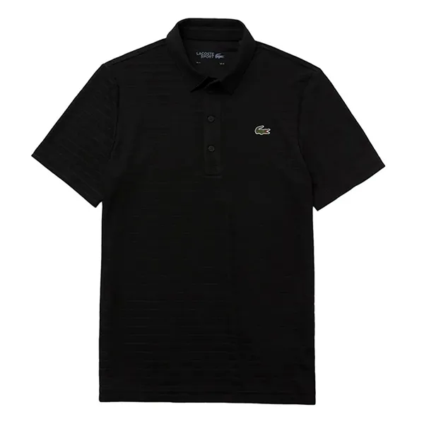 Áo Polo Nam Lacoste Sport Textured Breathable Golf DH6844 031 Màu Đen Size 2