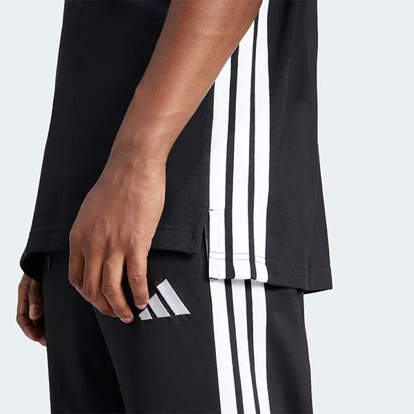 Áo Polo Nam Adidas Essentials 3 Sọc Vải Piqué JE6380 Màu Đen Size XS - Thời trang - Vua Hàng Hiệu