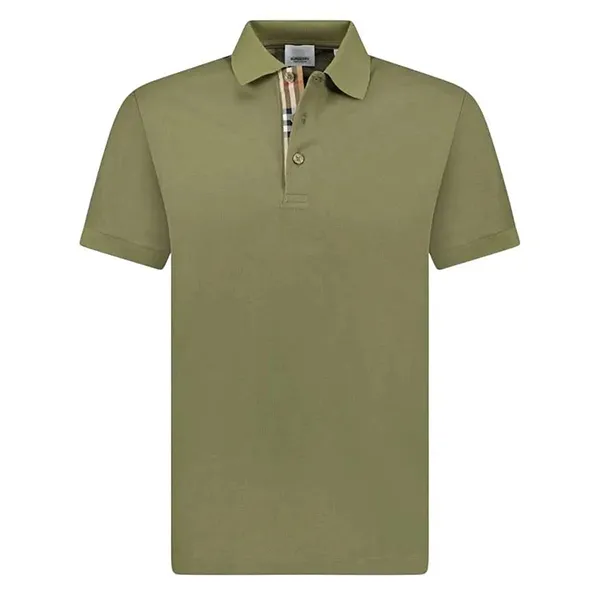 Áo Polo Nam Burberry Eddie EKD Olive 8092271 Màu Xanh Rêu Size XS