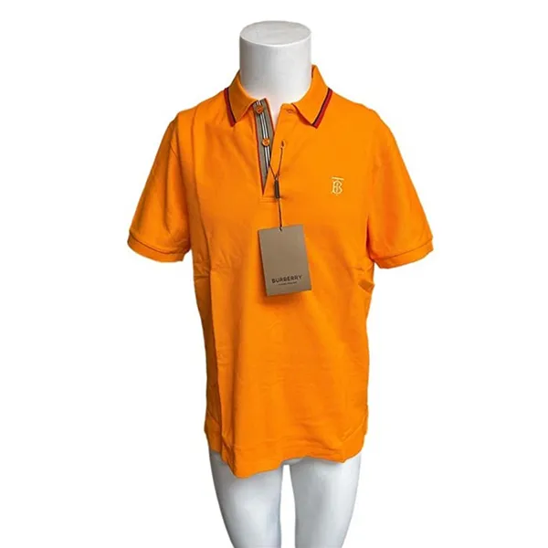 Áo Polo Nam Burberry Men's Orange Tb Logo Shirt 8040702 Màu Cam Size S