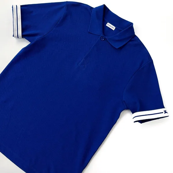 Áo Polo Nam Burberry Pique Cotton Blue 80821251 Màu Xanh Dương Size M - Thời trang - Vua Hàng Hiệu