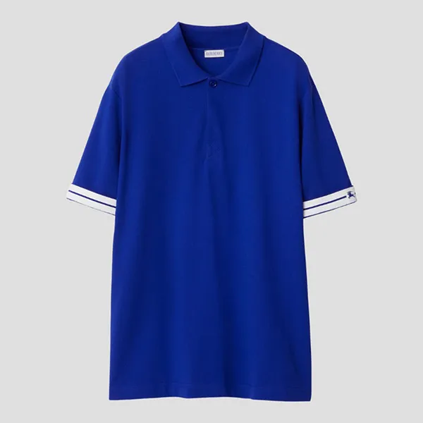 Áo Polo Nam Burberry Pique Cotton Blue 80821251 Màu Xanh Dương Size M - Thời trang - Vua Hàng Hiệu