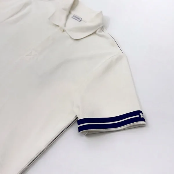 Áo Polo Nam Burberry Striped Cotton In White 80821241 Màu Trắng Size M - Thời trang - Vua Hàng Hiệu