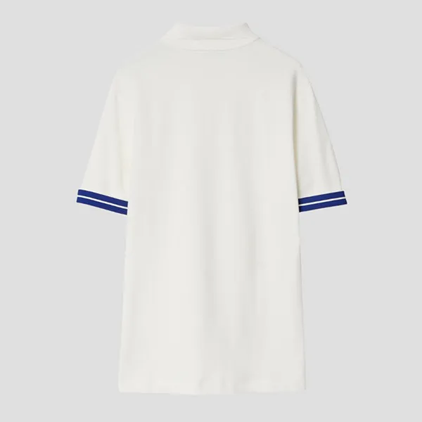Áo Polo Nam Burberry Striped Cotton In White 80821241 Màu Trắng Size M - Thời trang - Vua Hàng Hiệu