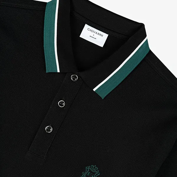 Áo Polo Nam Giovanni GPL0185-1 Màu Đen Size L