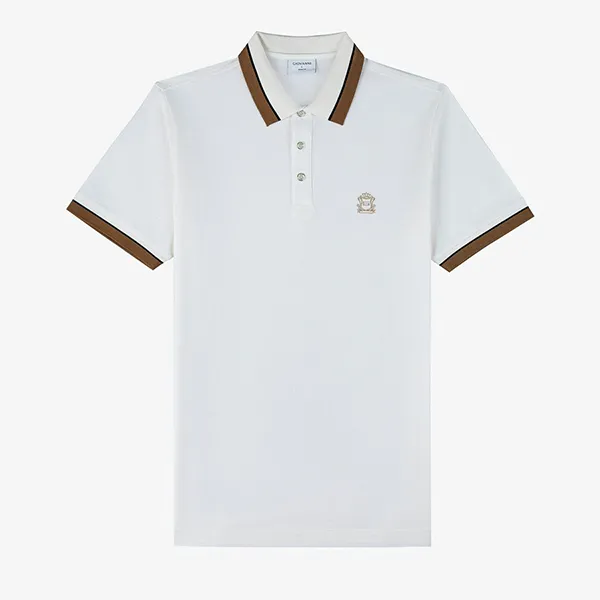 Áo Polo Nam Giovanni GPL0185-1 Màu Trắng Size S