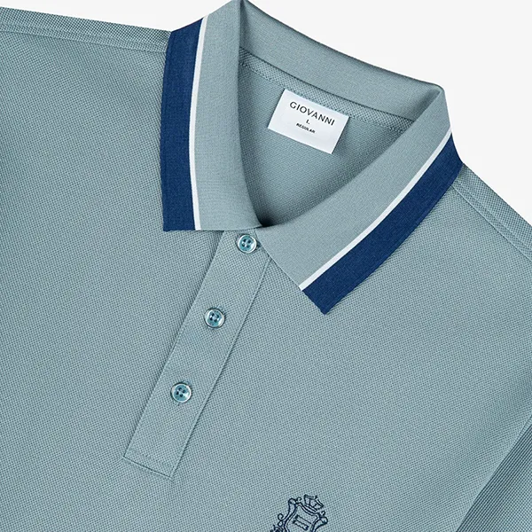 Áo Polo Nam Giovanni GPL0185-1 Màu Xanh Da Trời Size S