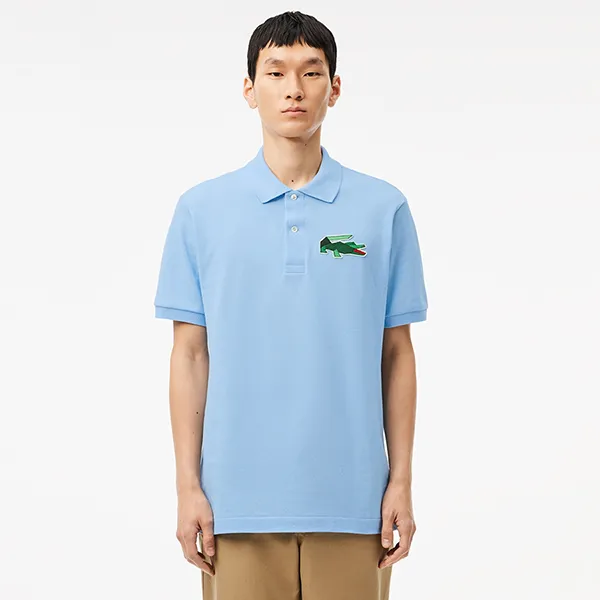 Áo Polo Nam Lacoste Classic Fit L.12.12 Badge Polo Shirt PH3600 HBP Màu Xanh Nhạt Size 3 - Thời trang - Vua Hàng Hiệu