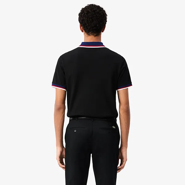 Áo Polo Nam Lacoste Men's Piqué Polo Shirt Regular Fit PH6351 031 Màu Đen Size 3 - Thời trang - Vua Hàng Hiệu