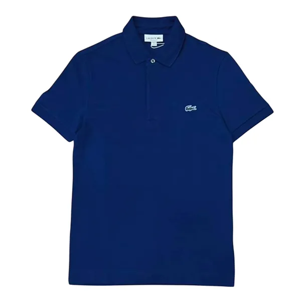 Áo Polo Nam Lacoste Men's Piqué Regular Fit Màu Xanh Dương Size 2 - Thời trang - Vua Hàng Hiệu