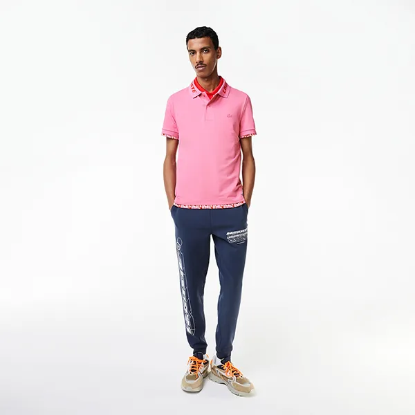 Áo Polo Nam Lacoste Men's Slim Fit Lacoste Movement Polo PH9642 2R3 Màu Hồng Size 4 - Thời trang - Vua Hàng Hiệu