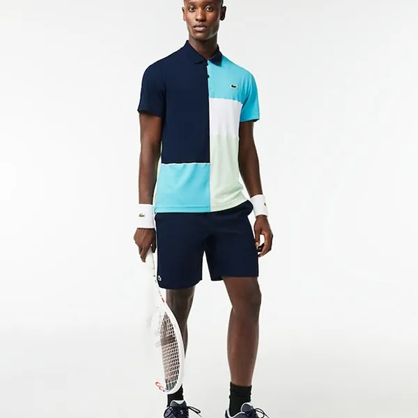 Áo Polo Nam Lacoste Men's Tennis Regular Fit De Fibra Reciclada DH1082-23-RIH Phối Màu Size 2 - Thời trang - Vua Hàng Hiệu