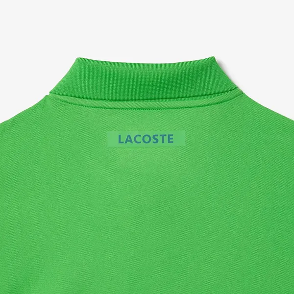 Áo Polo Nam Lacoste Men's Tennis X Novak Djokovic Fan Edition Straight Fit DH7330-IXU Màu Xanh Lá Size 4