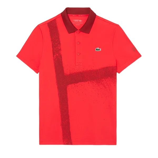 Áo Polo Nam Lacoste Men's Tennis x Novak Djokovic Polo Shirt DH8971 51 ZBG Màu Đỏ Size S - Thời trang - Vua Hàng Hiệu